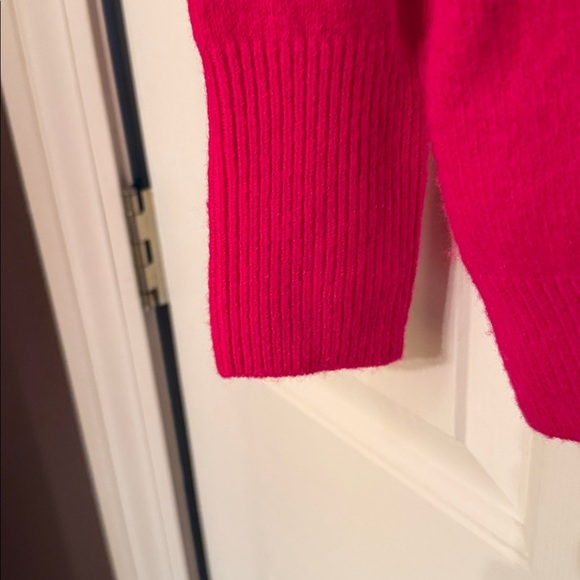 Vince Camuto Vibrant Pink Crew Neck Sweater - Picture 4 of 5